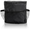 Auto Organizer Kühlfach 25x26x12 cm Rücksitz Kühltasche Autositz Tasche Schwarz