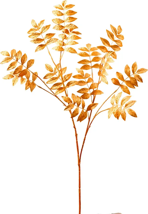 Blätter Zweig 91cm orange