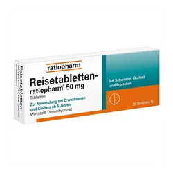 Reisetabletten ratiopharm 50 mg 20 St