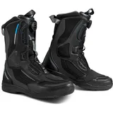 SHIMA STRATO Motorradstiefel Herren und Damen - Motorrad Wasserdicht Stiefel Tourenstiefel Schuhe Männer Leder Schwarz 42)