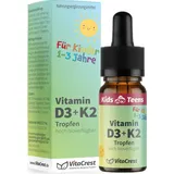 VitaCrest Vitamin D3 + K2 für Kinder ab 1 Jahr Tropfen 10 ml