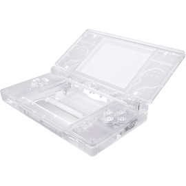 ExtremeRate Ersatz Gehäuse Case für nintendo DS Lite NDSL, Voll Hülle&Knöpfen&Screen Protector Shell Zubehör für nintendo DS Lite Handheld Spielekonsole(Transparent)–KEIN Console