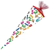 NESTLER Schultüte Zahlenmonster, 6-eckig 85 cm