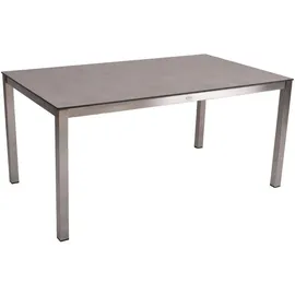 Garden Pleasure Gartentisch SIENNA grau rechteckig 158,0 x 90,0 x 74,0 cm