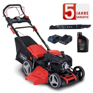 8-in-1 inkl. 1 x 2,0 Ah Akku + Ladegerät 2,4 A + 2. Messer + Motoröl