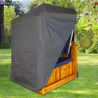 Hi Haushalt International Schutzhülle für Strandkorb 128x105x165/140cm anthrazit 61081