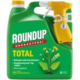 Roundup Unkrautfrei TOTAL, 3 Liter Sprühflasche, Unkrautvernichter, zur Bekämpfung von Unkräutern, Gräsern und Moos