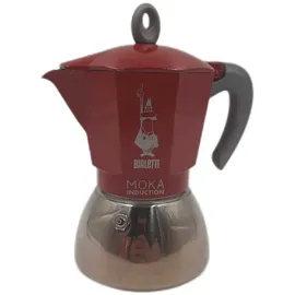 Bialetti Moka Induction 6 Tassen rot/silber