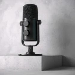 LIAM&DAAN USB Podcast Mikrofon schwenkbar Kopfhöreranschluss / Monitorfunktion