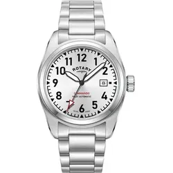 Rotary  Uhr GB05470/22  in Silbern, Einheitsgrösse