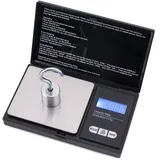 Taschenwaage Digitale Feinwaage, Mafiti 500g / 0,01g Goldwaage Grammwaage Münzwaage mit Tara Funktion 7 Einheiten und LCD-Display, Extrem Präzise Digitalwaage für Tabletten, Schmuck, Münzen