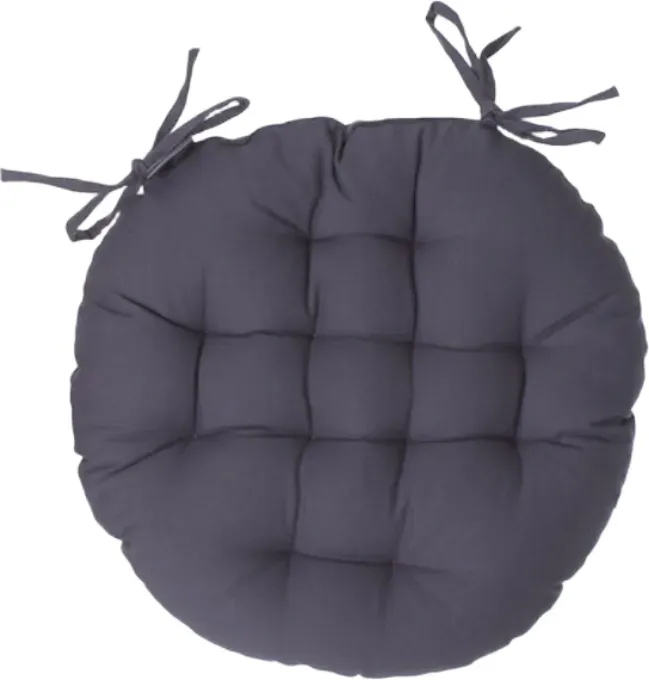 Runde Sitzkissen Ø 38 cm dunkelgrau
