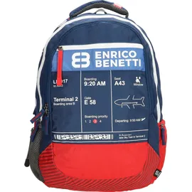 Hti-Living Rucksack Laptoptasche Blau-Rot
