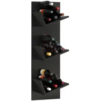 VCM Weinregal Vinosi 33 x 25,6 x 106,5 cm Schwarz