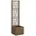 vidaXL Gartenpflanzer mit Gitter 36 x 36 x 140 cm Braun