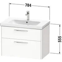Duravit D-Code Waschtischunterschrank DC46720BD910000