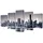 vidaXL Bilder Dekoration Set monochrome New York 100 x 50 cm