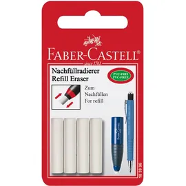 Faber-Castell Radiergummi für Radierstift weiß, 4 St.