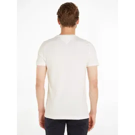 Tommy Hilfiger Logo Kurzarm-T-Shirt Snow White 3XL