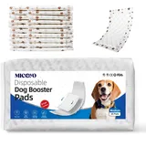 MICOOYO Einweg-Hundewindeleinlagen – Hunde-Booster-Pads für männliche und weibliche Hunde, super saugfähige Hundeeinlagen, passend für die meisten Hundewindeln (ohne auslaufsicheren Schutz) (M-100)