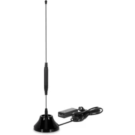 TechniSat DIGIFLEX TT5 - DVB-T/DAB+/UKW Stabantenne mit eingebautem Verstärker (LTE-Filter, Magnetfuß, 26dB-Verstärker)