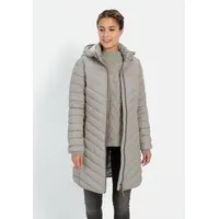 CAMEL ACTIVE Steppmantel mit Fischgrat-Muster Hellgrau, - 46
