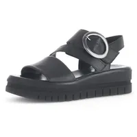 Gabor Damen Riemchensandalen, Frauen Sandalen,offene Schuhe,Sandaletten,Sommersandalen,bequem,flach,Sommerschuhe,schwarz (altsi),39 EU /