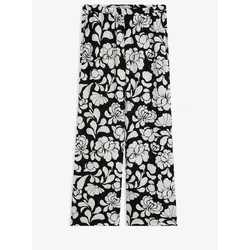 bonprix bedruckte Marlenehose, schwarz, 44
