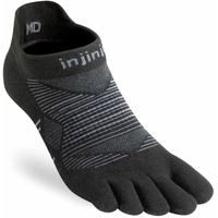 Injinji Unisex Run Lightweight No-Show Socks schwarz