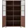 Woood Vitrine Exhibit 99 x 44 x 170 cm Braun