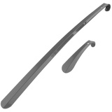 bremermann Schuhlöffel, 2er Set, 16 und 58 cm, aus Metall grau Schuhanzieher Länge: 16cm 58cm