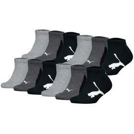 Puma Sneakersocken 12er Pack Schwarz/Grau 39-42