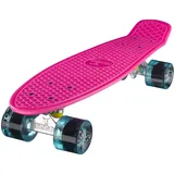 Ridge Retro Skateboard Mini Cruiser, rosa/klar blau, 22 Zoll