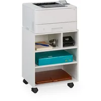 Relaxdays Rollcontainer 49 x 40 x 30 cm weiß