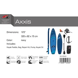 F2 SUP Stand Up Paddle Board Axxis 320 cm Limited Edition Blau