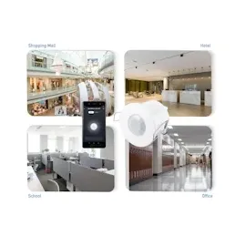 Sygonix SY-5251906 Decke, Einbau Decken-Bewegungsmelder 360 ° Relais Weiß IP65