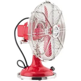 h.koenig JOE50 Tischventilator metall/rot