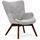 s-style möbel Loungesessel Lenari Cord 71 x 96 x 86 cm Grau