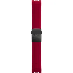 Mido Silikon Multifort Silicon Band Rot, Schliesse Pvd Schwarz M603013338 - rot