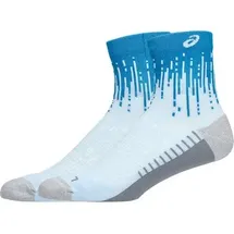 Asics Performance Run Quarter Socken 2er Pack Blau/Weiß XL
