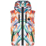 Plein Sport Weste FLOWERS, Größe XL in Weiß 0121 | white/multicolored