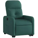 vidaXL Relaxsessel mit Aufstehhilfe Polyester 144 x 77,5 x 0 cm Dunkelgrün