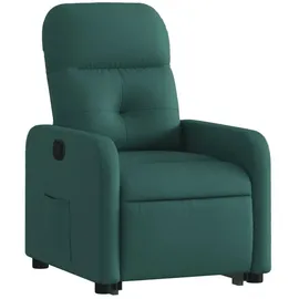 vidaXL Relaxsessel mit Aufstehhilfe Polyester 144 x 77,5 x 0 cm Dunkelgrün