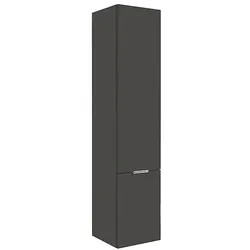 Hochschrank Serie MBF, 2 Türen, anthrazit matt, Anschlag rechts, 350 x 1625 x 370 mm - 93 218 98