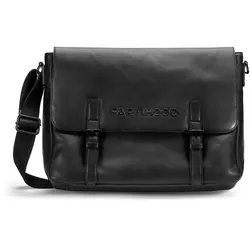 Farmhood Memphis Aktentaschen Messenger Leder 38 cm Laptopfach black Schwarz Herren 