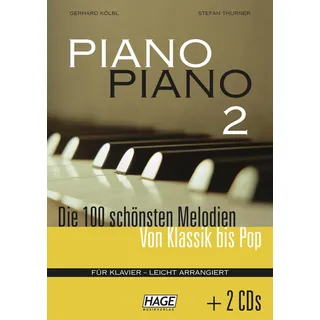HAGE MUSIKVERLAG Piano Piano 2 leicht + 2 CDs:
