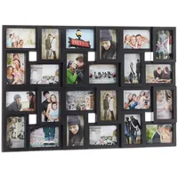 Relaxdays Collage-Bilderrahmen schwarz 86,0 x 57,0 cm