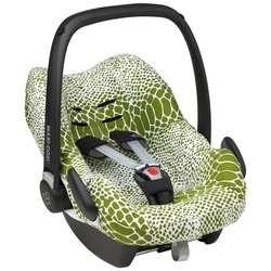 Meyco Baby Autositzbezug Snake Avocado, 1-tlg., Gruppe 0+ grün Gruppe 0+ – 45 cm x 64 cm x 1,00 cm