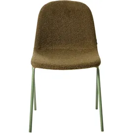 Beliani Konferenzstuhl 2er Set LOMA Bouclé Grün
