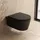 artiviana Svago Wand-WC mit WC-Sitz Schwarz matt